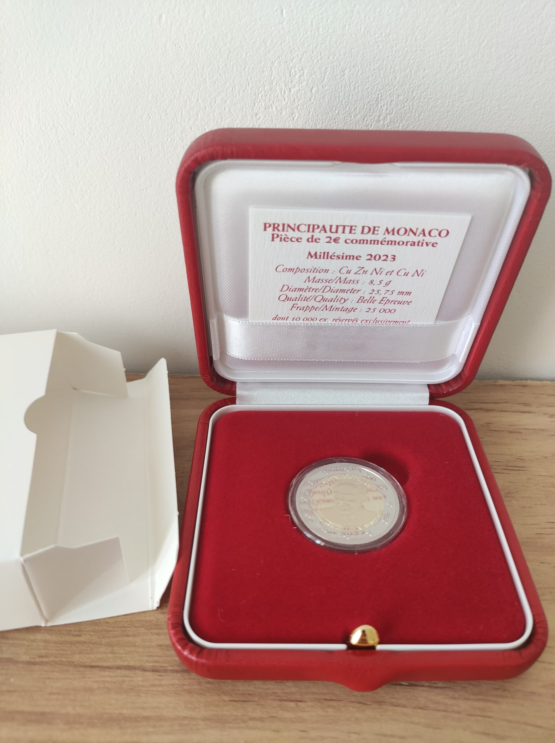 Coffret De 2 Tasses à Café Et Soucoupes – Manufacture De Monaco – Doré (Neuf)