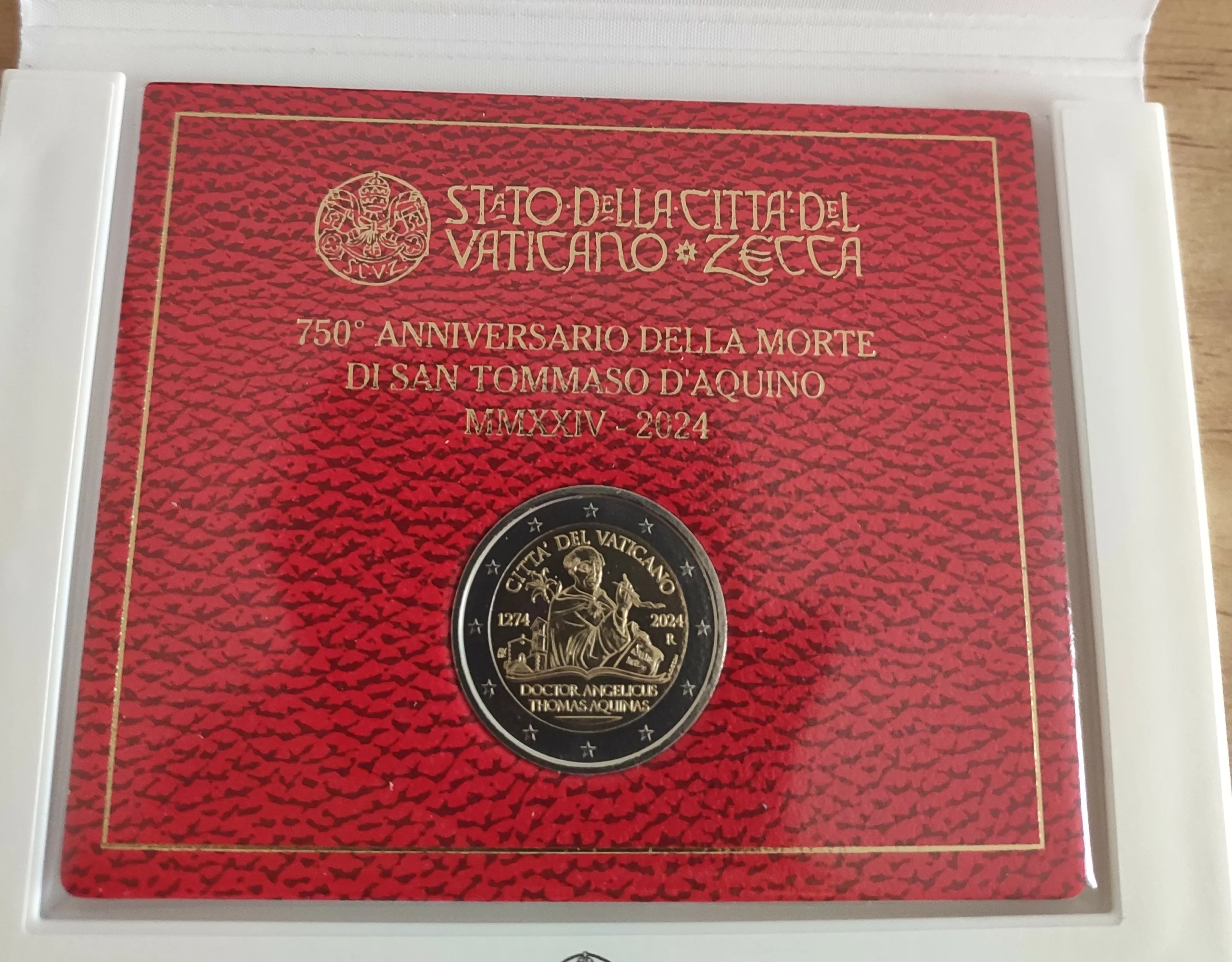 Coffret 2€ BU Vatican 2024 – Saint Thomas d&rsquo;Aquin