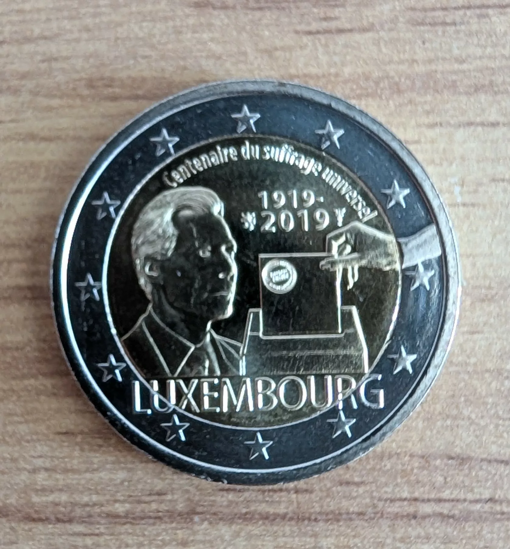 2€ Luxembourg 2019 UNC – Suffrage universel