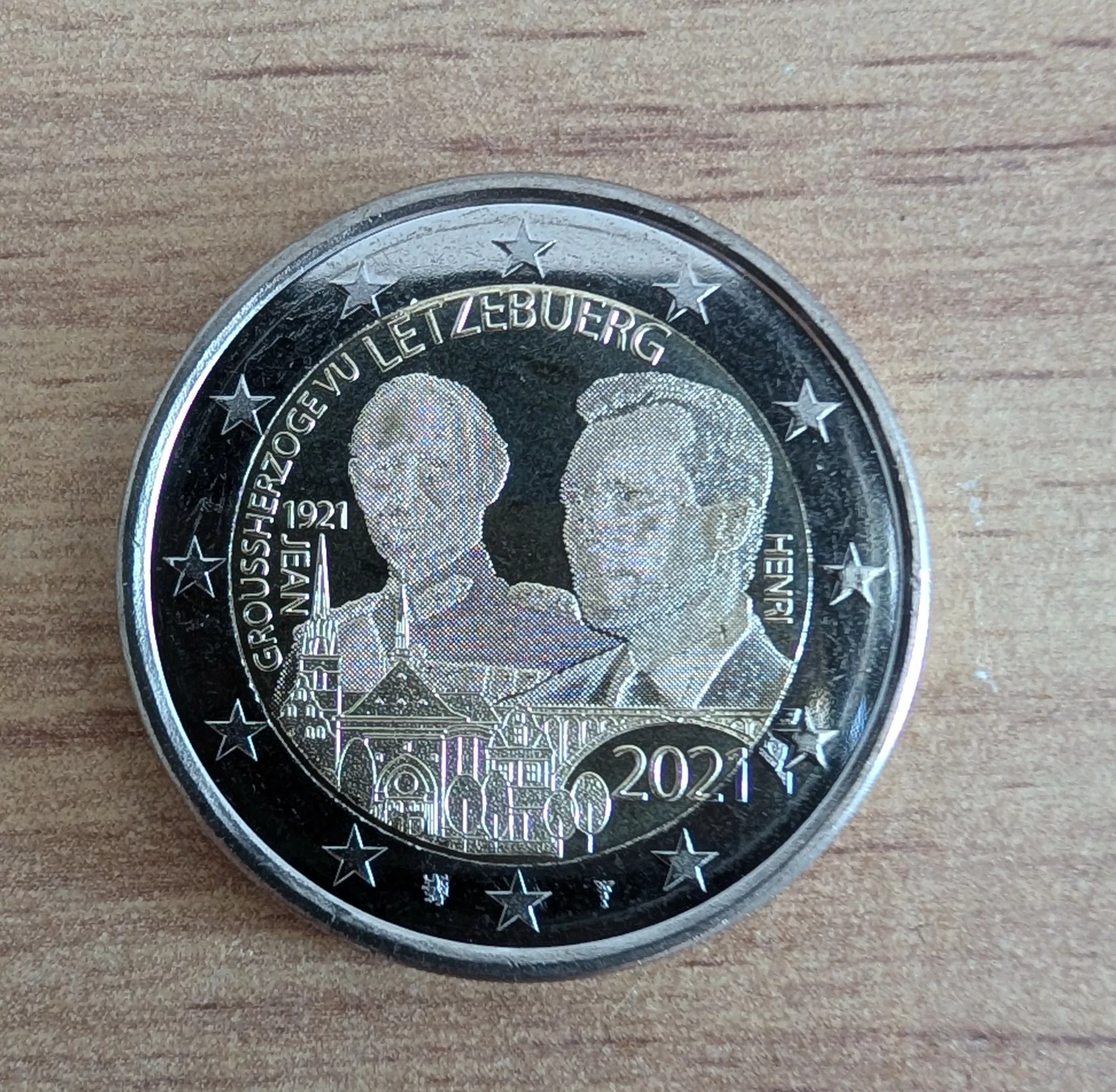 2€ Luxembourg 2021 UNC – Grand-Duc Jean – Version Photo