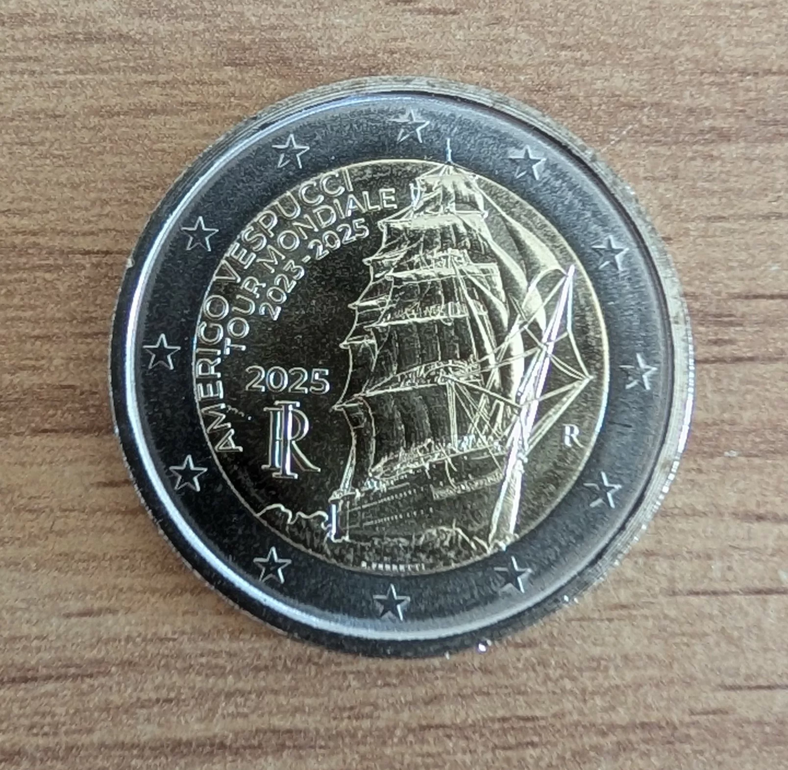 2€ Italie 2025 UNC – Vespucci