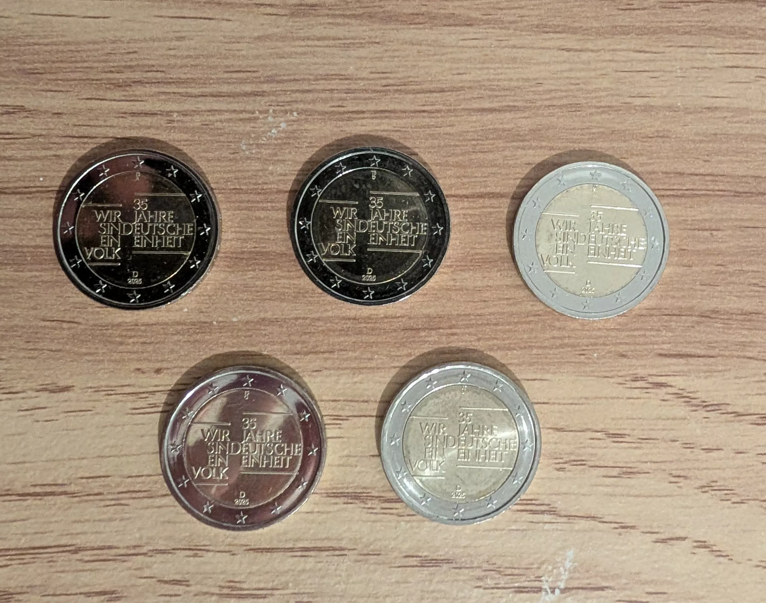 2€ UNC Allemagne 2025 – Reunification