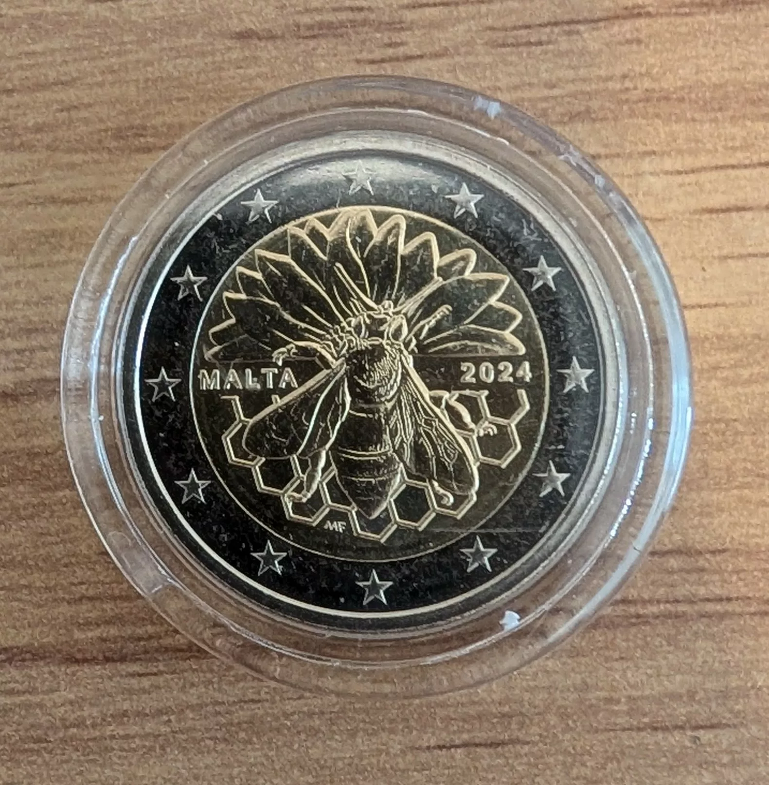 Pièce 2€ Malte 2024 UNC – L’abeille Maltaise