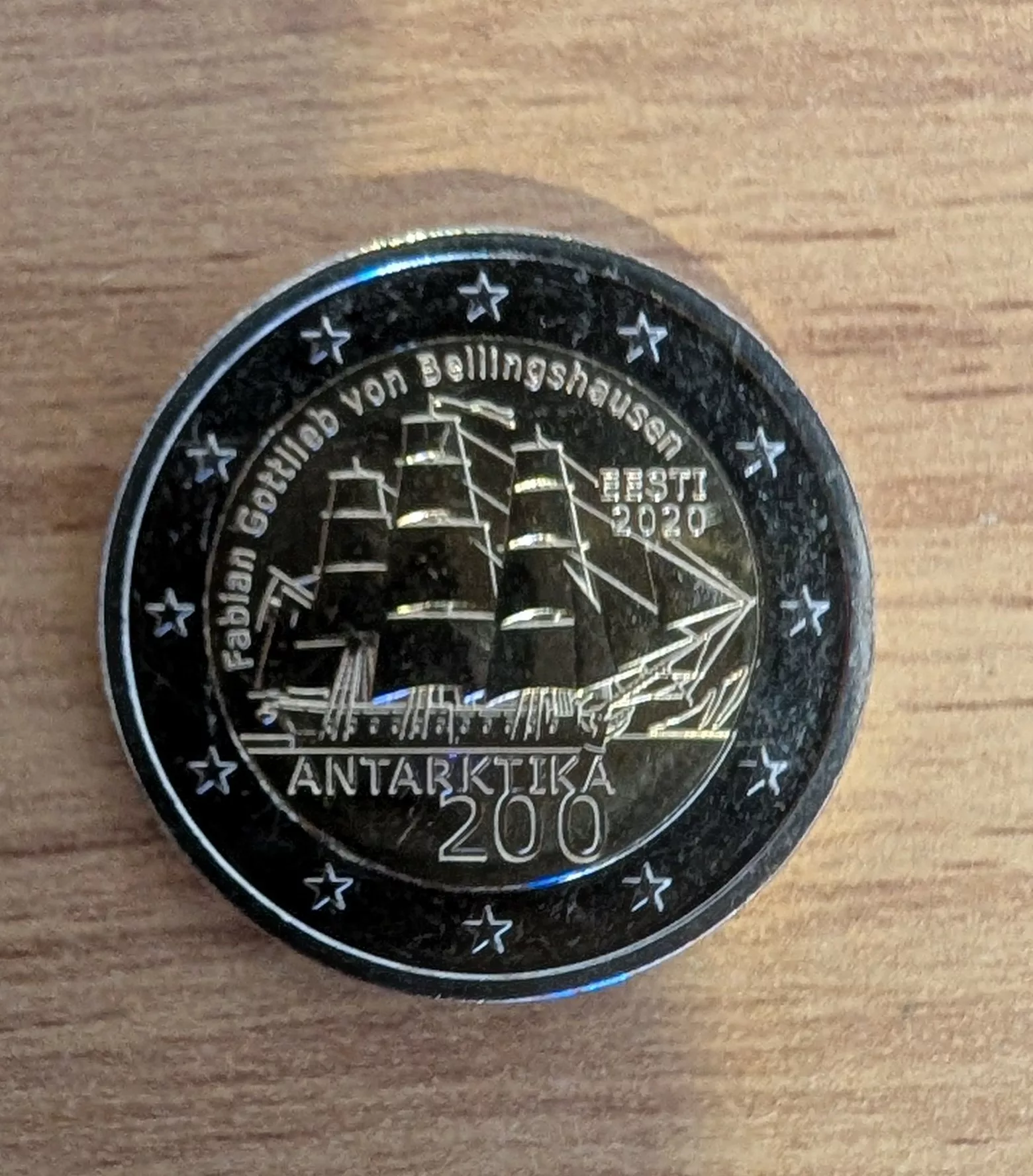 Pièce 2€ Estonie 2020 UNC – 200 ans découverte de l&rsquo;Antarctique