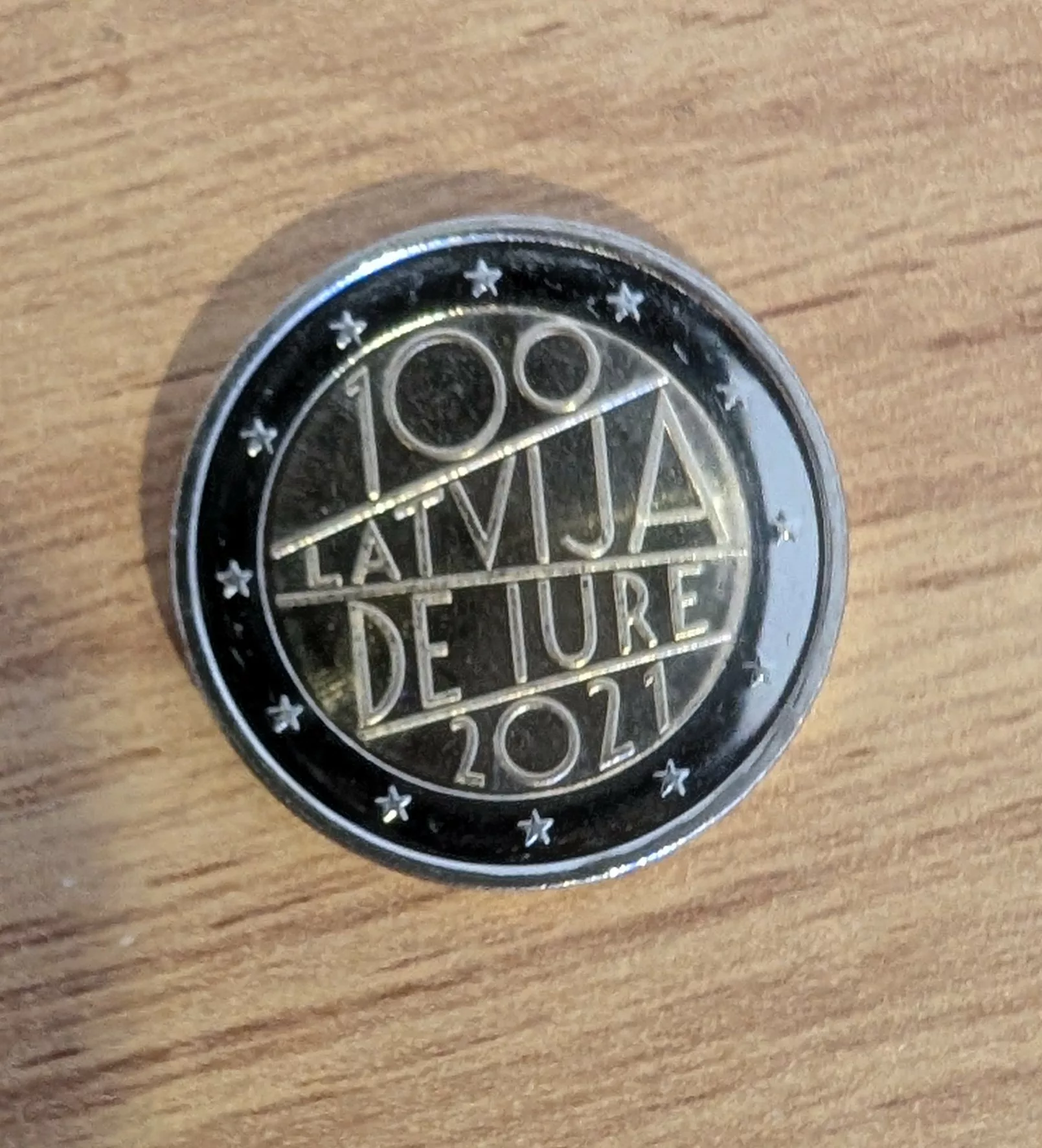 Pièce 2€ Lettonie 2021 UNC – 100 Ans de Jure