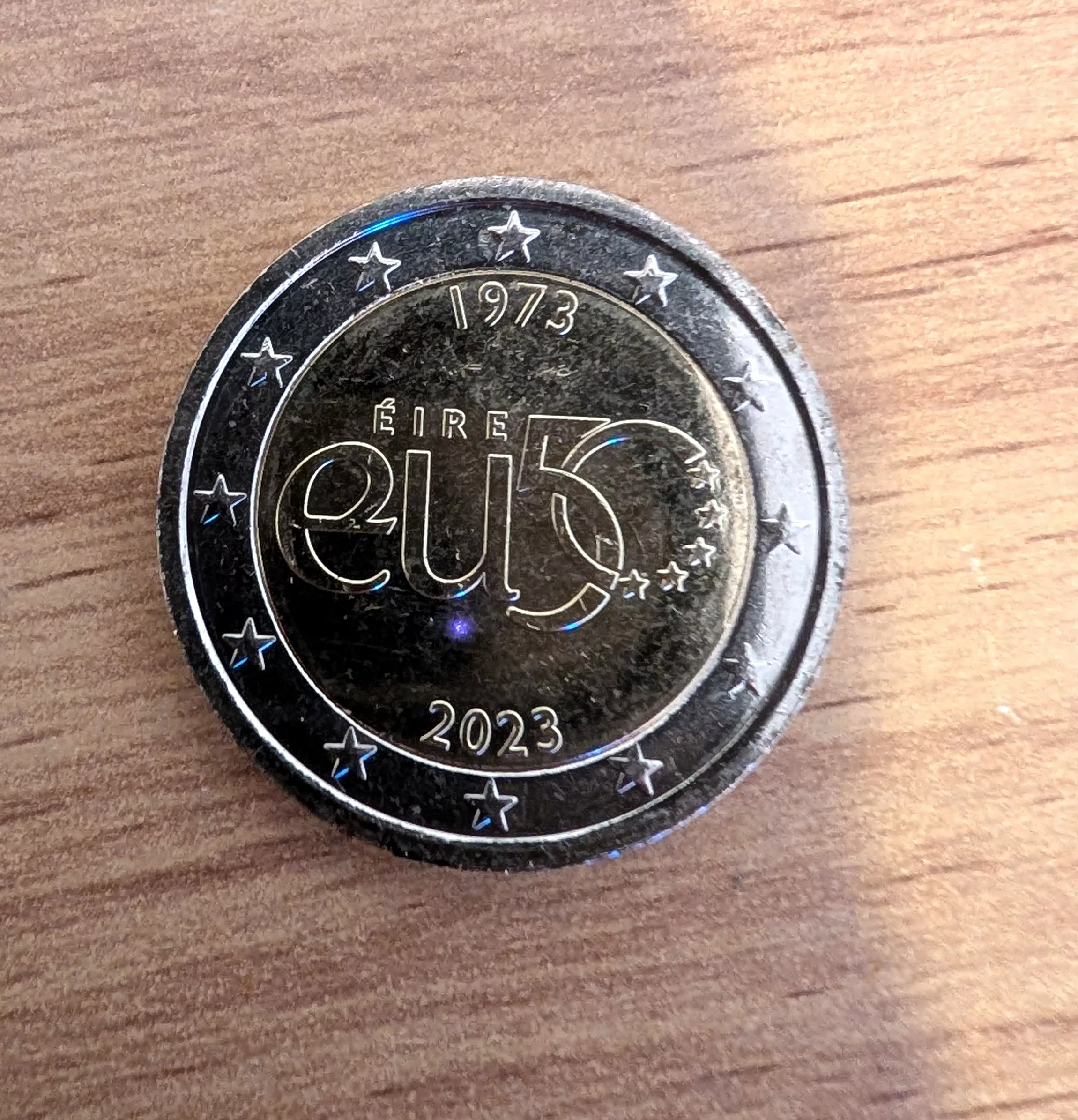 Pièce 2€ UNC Irlande 2023 – 50 ans d’adhésion de l’Irlande à l’Union européenne