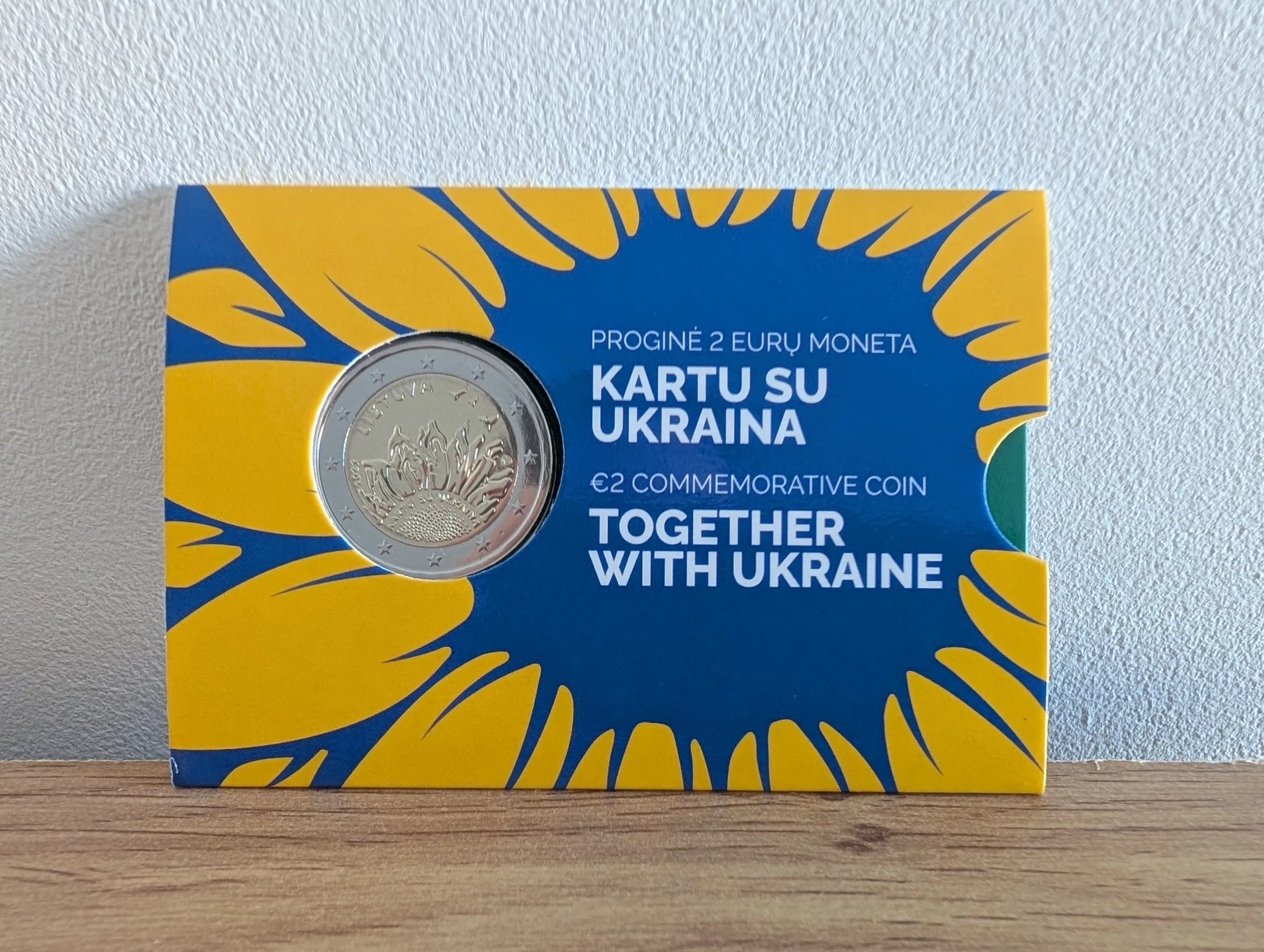 Coincard BU Lituanie 2023 – 2€ Ensemble avec l&rsquo;Ukraine