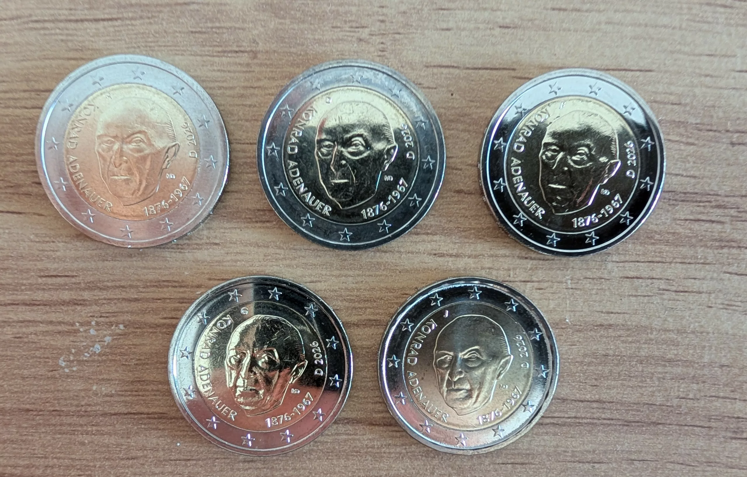2€ UNC Allemagne 2026 – Konrad Adenauer