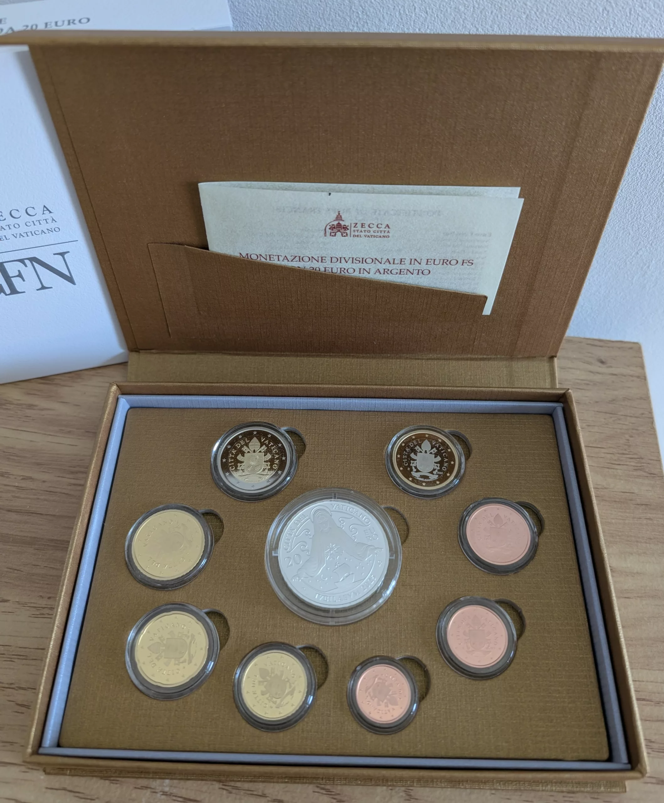 Coffret BE Vatican 2025