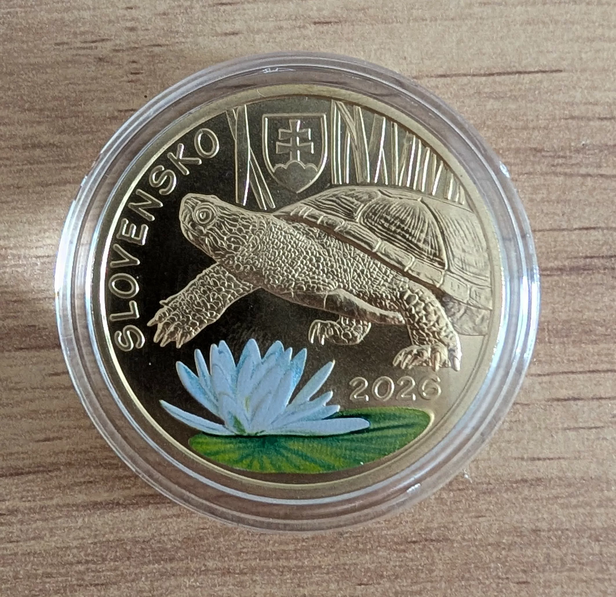 Pièce 5€ Slovaquie 2026 UNC – Tortue