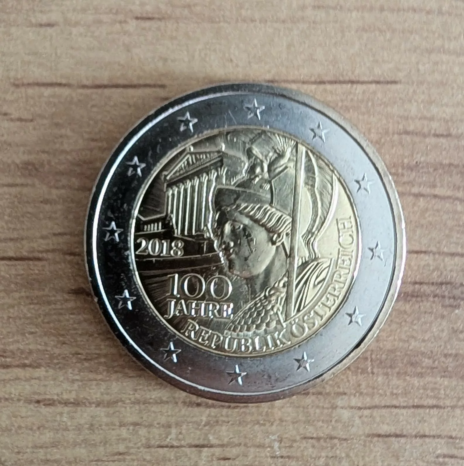 Pièce 2€ Autriche 2018 – 100 ans République Autriche