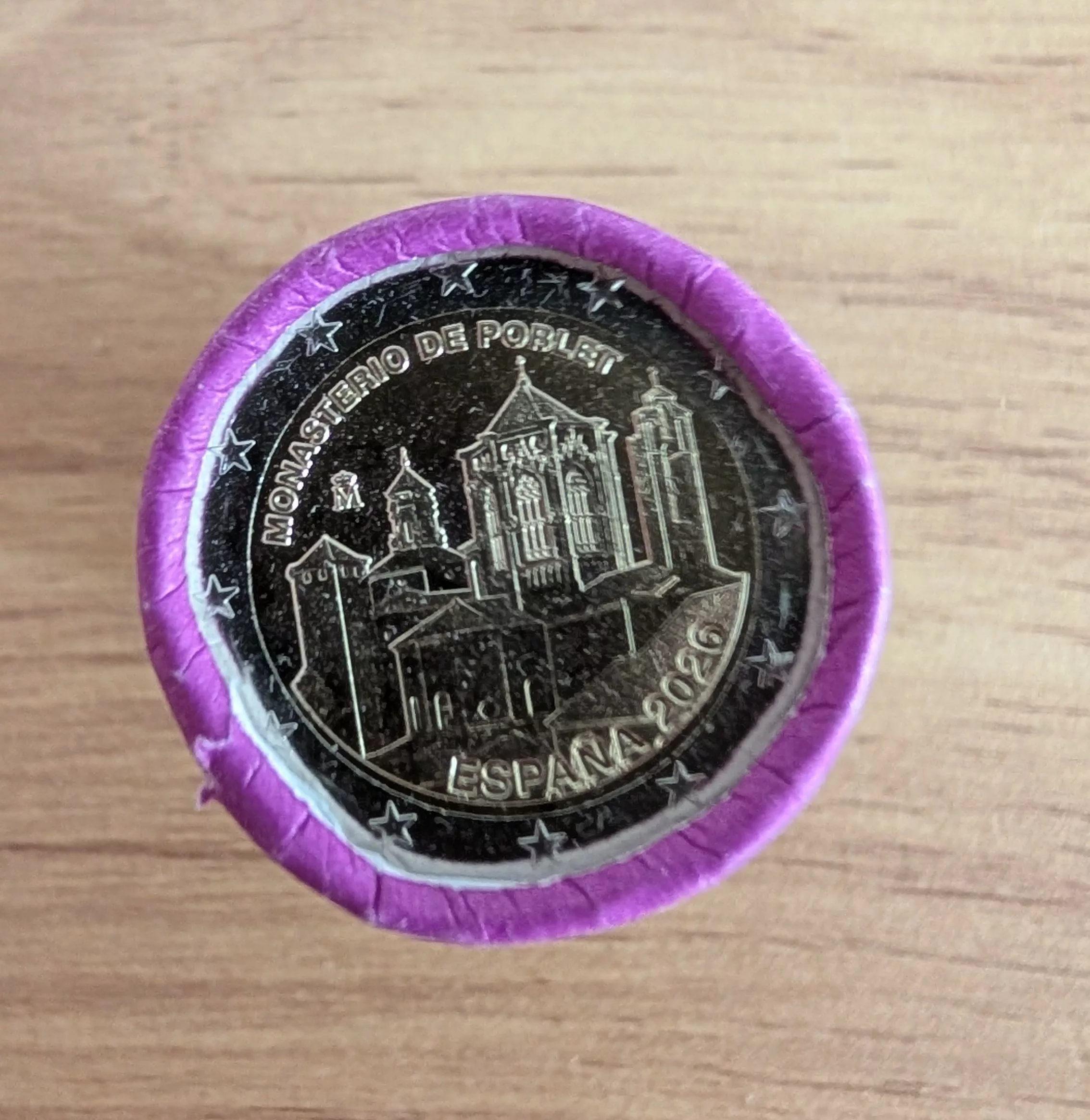 Pièce 2€ Espagne 2026 UNC – Monastère de Poblet