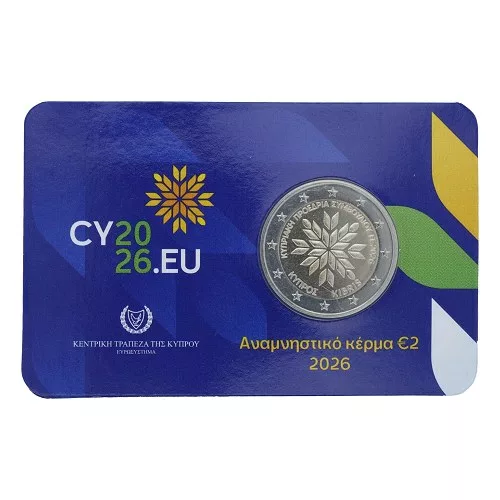 Coincard 2€ Chypre 2026 – Présidence conseil de l&rsquo;Europe