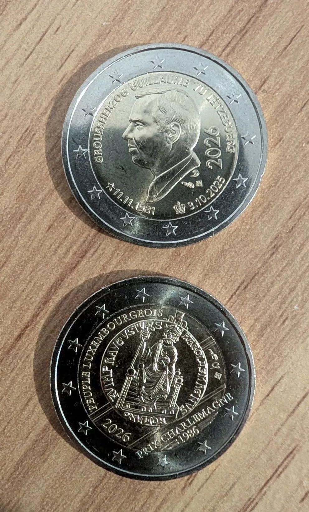 Lot 2€ Luxembourg 2026 UNC