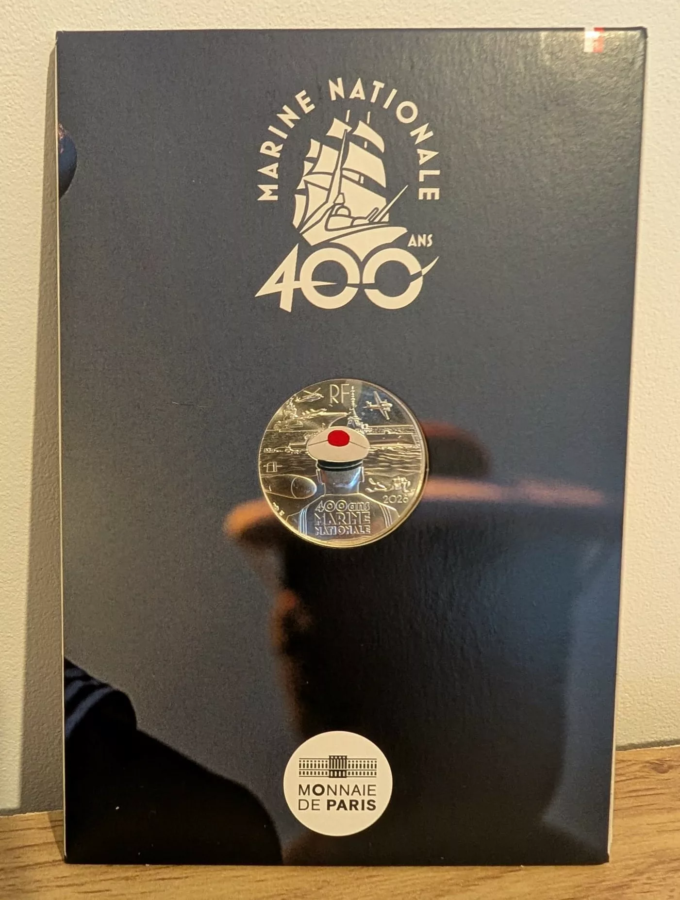 Coincard pièce 10€ Argent France 2026 colorisée – Marine Nationale