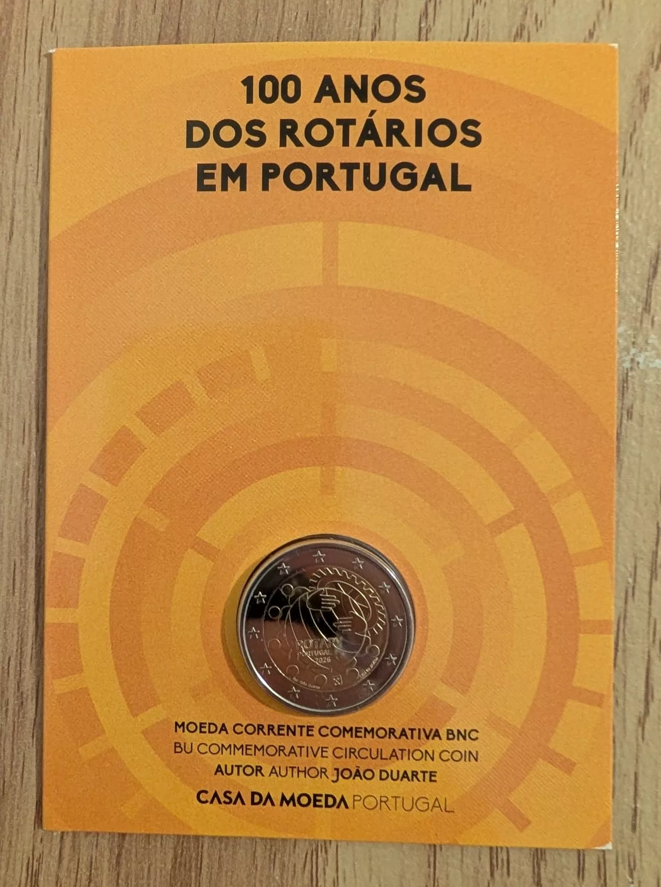 Coincard 2€ BU Portugal 2026 – Rotary