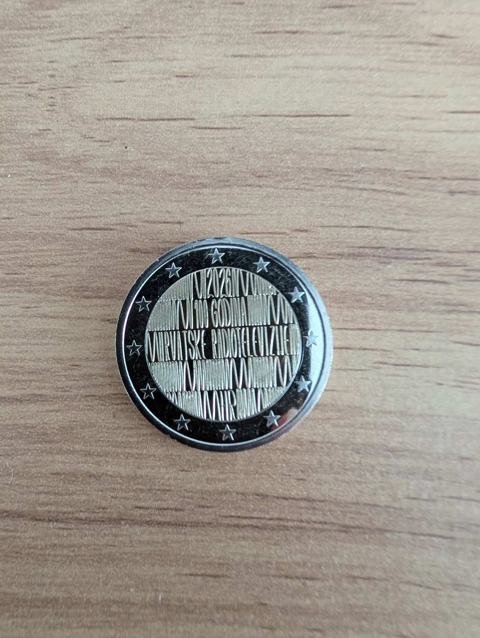 Pièce 2€ UNC Croatie 2026 – 100 ans de la radio et de la télévision