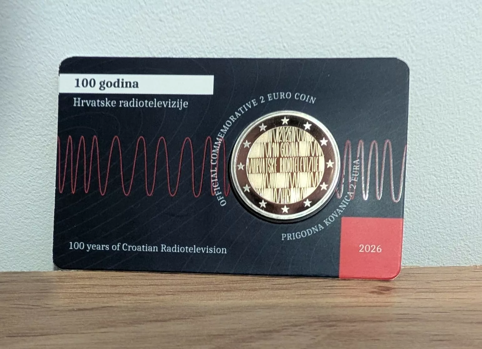 Coincard 2€ BU Croatie 2026 Radio Télévision