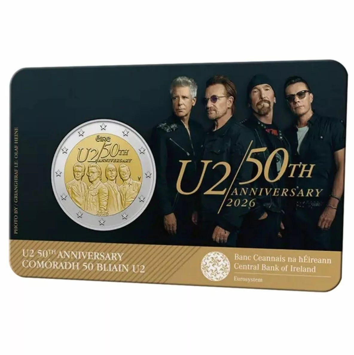 Coincard 2€ Irlande 2026 – 50 ans du groupe U2
