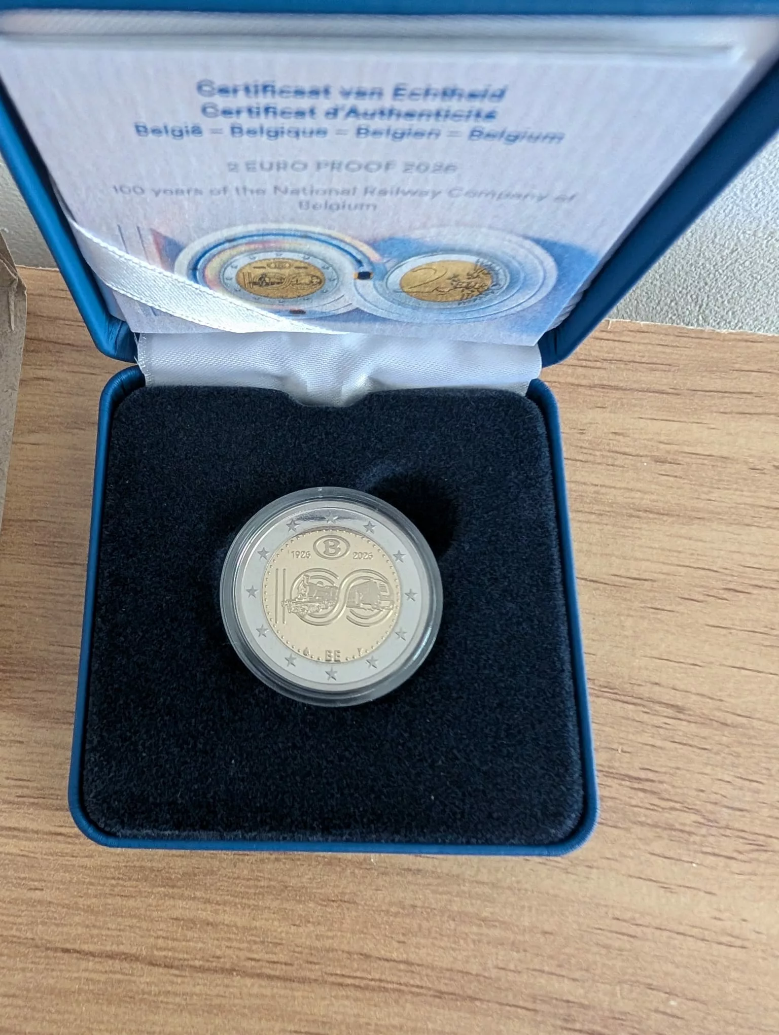 Coffret 2€ BE Belgique 2026 – 100 ans de SNCB