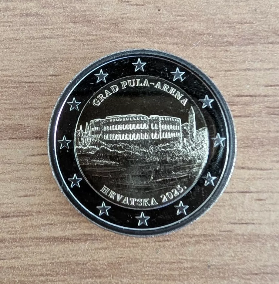 Pièce 2€ UNC Croatie 2025 – Arène de Pula